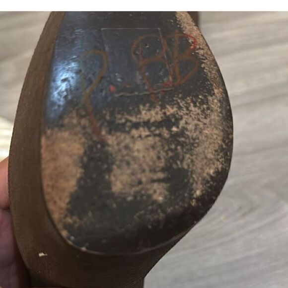 Yves Saint Laurent Dark Brown Stiletto Heels - Picture 9 of 12